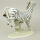 Zebra 29,5 x 25,5 x 11,5 cm, Luxor, Porcelánové figurky Duchcov (2.j.)