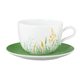 Liberty luční tráva: Šálek na mléko 380 ml + podšálek 16,5 cm, porcelán Seltmann
