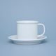 Mug Retro 180 ml smaller + saucer 14 cm, white, G. Benedikt 1882