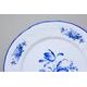 Talíř dezertní 19 cm, Thun 1794, karlovarský porcelán, BERNADOTTE modrá růže, MODRÁ linka
