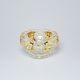 Crystal Cuted Bowl, 125 mm, Gold + Enamel, Jahami Bohemia