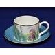 Blenheim Palace - Indian Room, Tiger and elephant: Cup 200 ml and saucer breakfast, English Fine Bone China, Roy Kirkham