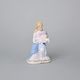 Panenka Marie 12 cm, biskvit + saxe, porcelánové figurky Duchcov
