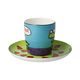 Espresso šálek a podšálek Roar 100 ml, jemný kostní porcelán, Ed Heck, Goebel