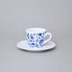 Cup espresso 90 ml and saucer 12,5 cm Milada, Fragments of Onion Pattern, Blue, Český porcelán a.s.