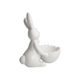 Figurka bílého zajíčka s mističkou 13,5 / 7 / 16 cm, porcelán, Goebel