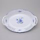 Basket oval perforated 28 cm, Forget-me-not, Český porcelán a.s.