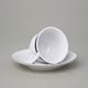 Vicomte 92018: Cup espresso 80 ml plus saucer 120 mm, Thun 1794 Carlsbad porcelain