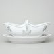 Sauceboat oval with stand 550 ml, Green Onion Pattern, Cesky porcelan a.s.