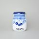 Salt dose 0,6 l, Thun 1794 Carlsbad porcelain, BLUE CHERRY