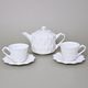 Tea / Coffee Set for 2 pers, Diamond Translucent, Goldfinger Porcelain