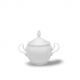 Sugar bowl 220 ml, Thun 1794 Carlsbad porcelain, BERNADOTTE white