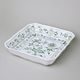 Salad dish square 24 cm, Green Onion Pattern, Cesky porcelan a.s.