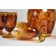 Egermann: Crystal Wine Set Amber, 7 pcs., h: 27 cm