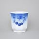 Flower pot 13,5 cm, Thun 1794 Carlsbad porcelain, BLUE CHERRY