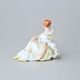 Dívka s holubičkou 8 x 11,5 x 10,5 cm, Saxe B, Porcelánové figurky Duchcov