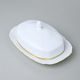 Butter dish 250 g, Thun 1794 Carlsbad porcelain, BERNADOTTE gold line