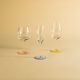 Crystal Glasses Champagne 250 ml, Set of 6 pcs., Harlequin - Kalyke, Kvetna 1794 Glassworks