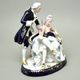 Canapé rococo 22 x 18,5 x 25,5 cm, Isis, Royal Dux Bohemia