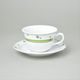 Cup 200 ml low and saucer 155 mm, Thun 1794, karlovarský porcelán, MENUET 80289