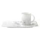 Cup 230 ml plus tray 27 x 16 cm, Summer Breeze 4198, Tettau porcelain