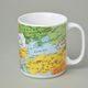 Mug Big 470 ml, map of Southern Europe and Near East, Thun 1794 Carlsbad porcelain
