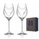 Heart - Set of 2 wine glasses 360 ml, Swarovski Crystal, DIAMANTE