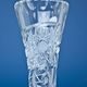 Křišťálová váza broušená úzká, Kometa, 255 mm, GLASSPO / Crystal Bohemia