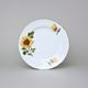 Talíř dezertní 19 cm, slunečnice, Český porcelán a.s.
