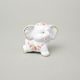 Bimbo the elephant 7 cm, decor 158 on white, Leander