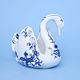 Blue Onion: Swan 22 x 18 cm big, Leander 1907