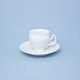 Frost no line: Mocca cup  plus  saucer 75 ml / 11,5 cm, Thun 1794 Carlsbad porcelain, Bernadotte