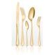 24 pcs. cutlery set, Posata MARTELLATA gold, NEVA cutlery