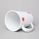Hrnek Erin 12 cm 420 ml, ČERVENÉ PUNTÍKY, Český porcelán a.s.