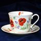 English Meadow: Cup 420 ml and Saucer breakfast, Roy Kirkham, English Fine Bone China