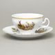 Šálek a podšálek čajový 205 ml / 16 cm, Thun 1794, karlovarský porcelán, BERNADOTTE myslivecká