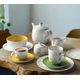 Liberty grass yellow: Cup breakfast 380 ml + saucer 16,5 cm, Seltmann porcelain