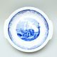 Baking bowl round with glass lid 29,5 cm, Water mill, Thun 1794, Carlsbad Porcelain