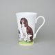 Psí kolekce - Anglický špringršpaněl: Hrnek Emily 400 ml, anglický kostní porcelán Roy Kirkham