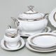 Dining set for 6 pers., Marie Louise 88042 Platinum, Thun 1794 a.s.