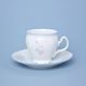 Cup tall 220 ml, Thun 1794 Carlsbad porcelain, BERNADOTTE blue-pink flowers