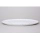 Cake plate 32 cm, Thun 1794 Carlsbad porcelain, BERNADOTTE frost, Platinum line