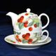 Cherry: Tea for one set, Roy Kirkham fine bone China