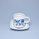 Cup and sacuer Vito 210 ml, mirror saucer 13 cm, Original Blue Onion Pattern