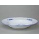 Talíř hluboký 23 cm, Thun 1794, karlovarský porcelán, BERNADOTTE modrá růže, MODRÁ linka