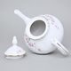 Gold line: Tea pot 1,2 l, Thun 1794 Carlsbad porcelain, BERNADOTTE roses