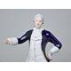 Gentleman rococo 12,5 x 10,5 x 22 cm, Isis, Porcelain Figures Duchcov