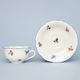 Cup and saucer mirror C/1 plus ZC1 0,20 l / 15,5 cm for tea, Hazenka IVORY, Cesky porcelan a.s.