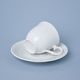 Cup 120 ml plus saucer 140 mm, Ophelie white, Moritz Zdekauer 1810