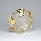 Crystal Cuted Bowl, 125 mm, Gold + Enamel, Jahami Bohemia